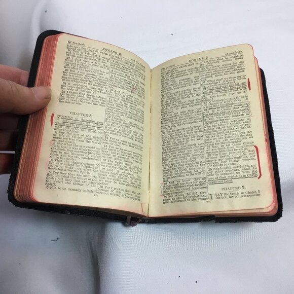 The Marked New Testament 1899 Leather Oxford Size Of Our Lord And Savior Jesus - Picture 13 of 14